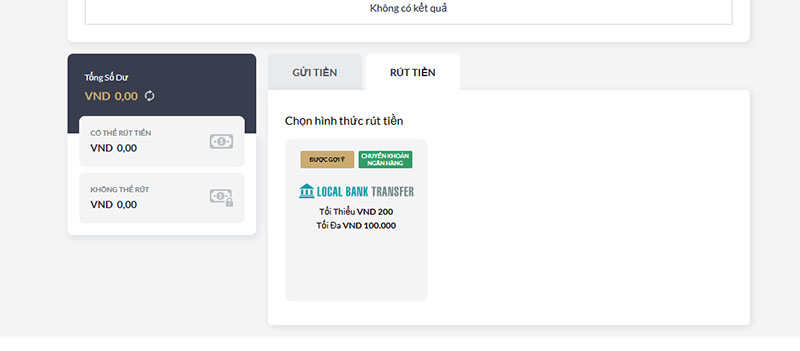 rút tiền M881
